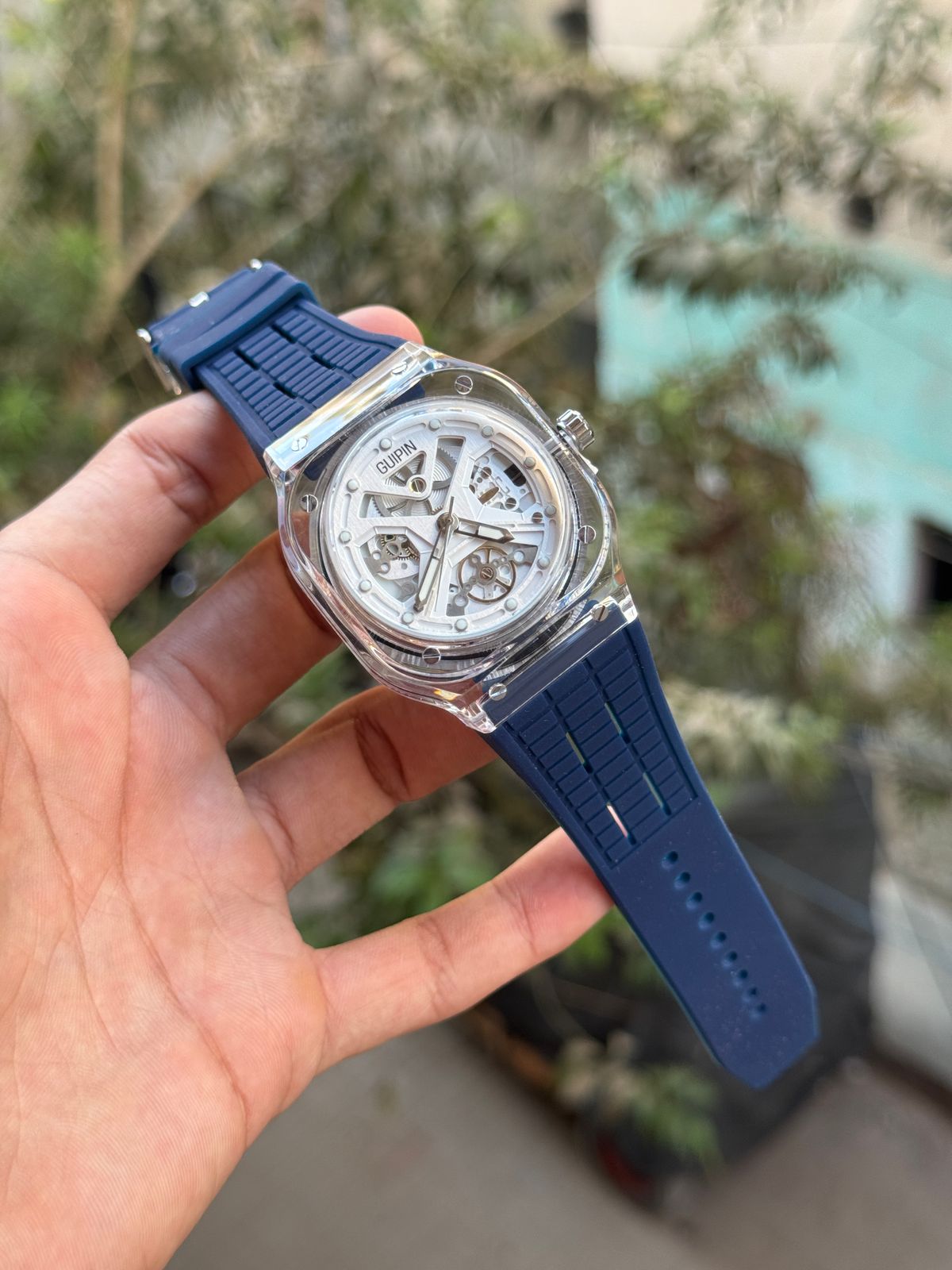 GUIPIN GP-50 Transparent Watch with Silicone Strap