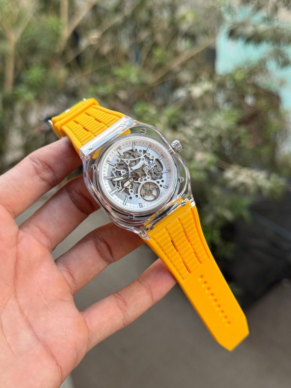 GUPIN Original Brand Funky Watch | Square Transparent Dial in Pakistan - Image 9