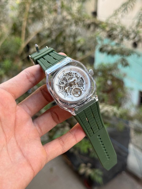 GUPIN Original Brand Funky Watch | Square Transparent Dial in Pakistan - Image 8