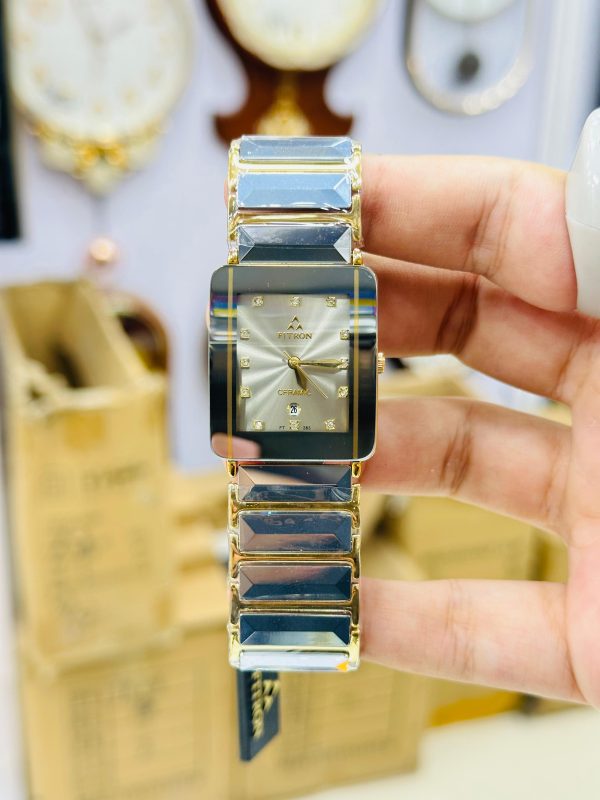 Fitron Integral Ceramic Chain and Stainless Steel Links Watch - Image 6