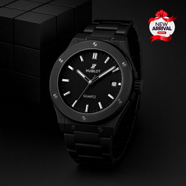 Hublot Men’s Watch with Stainless Steel Chain & Butterfly Lock - Image 2