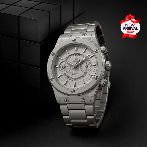 Hublot Men’s Watch with Stainless Steel Chain & Butterfly Lock - Image 5