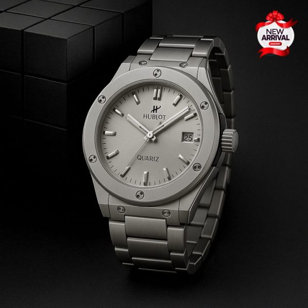 Hublot Men’s Watch with Stainless Steel Chain & Butterfly Lock - Image 4