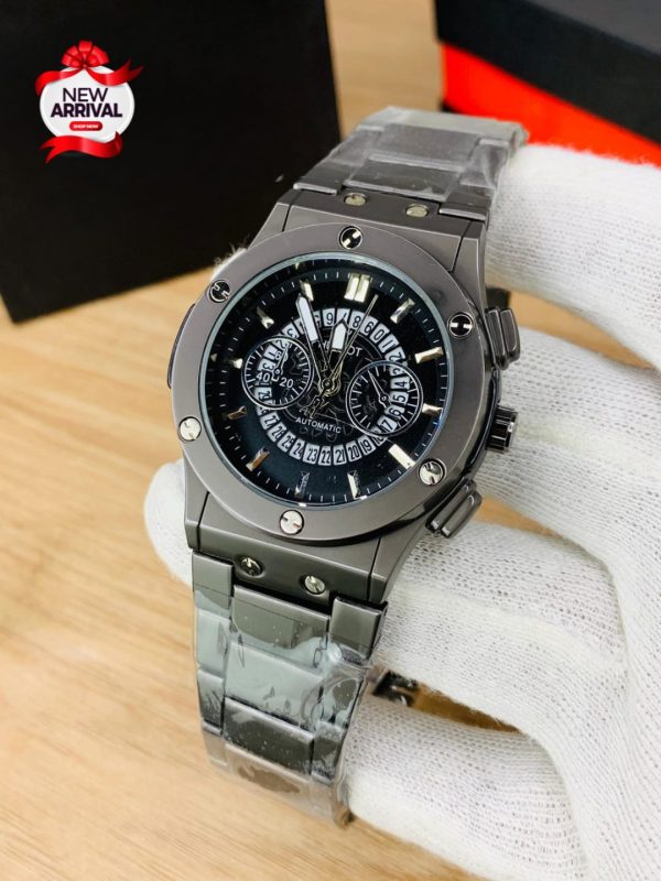 Hublot Men’s Watch with Stainless Steel Chain & Butterfly Lock - Image 8
