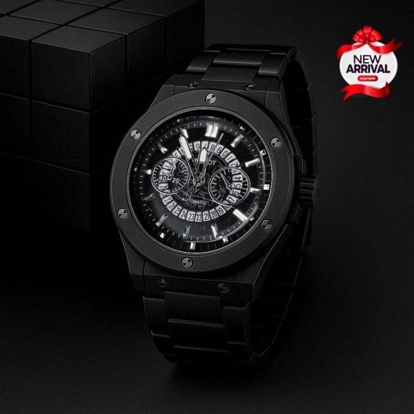 Hublot Men’s Watch with Stainless Steel Chain & Butterfly Lock